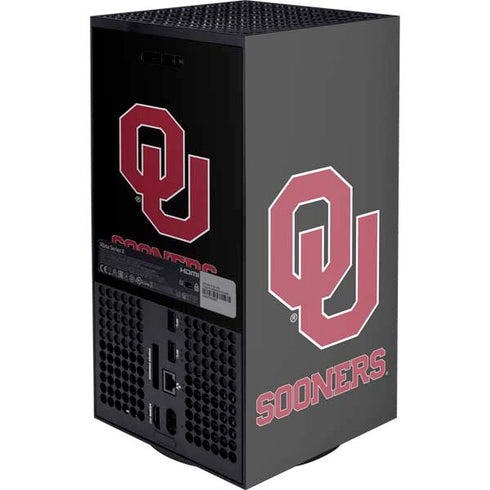 University of Oklahoma Sooners Black XBox Series X Digital Edition Console Skin